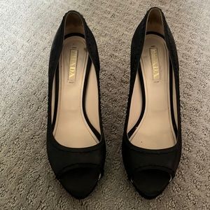 Prada black heels